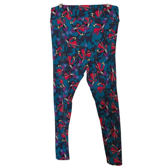 Lularoe Disney Villans Captain Hook Peter Pan Leggings Size TC2 18-22 Tall Curvy - Picture 2 of 4